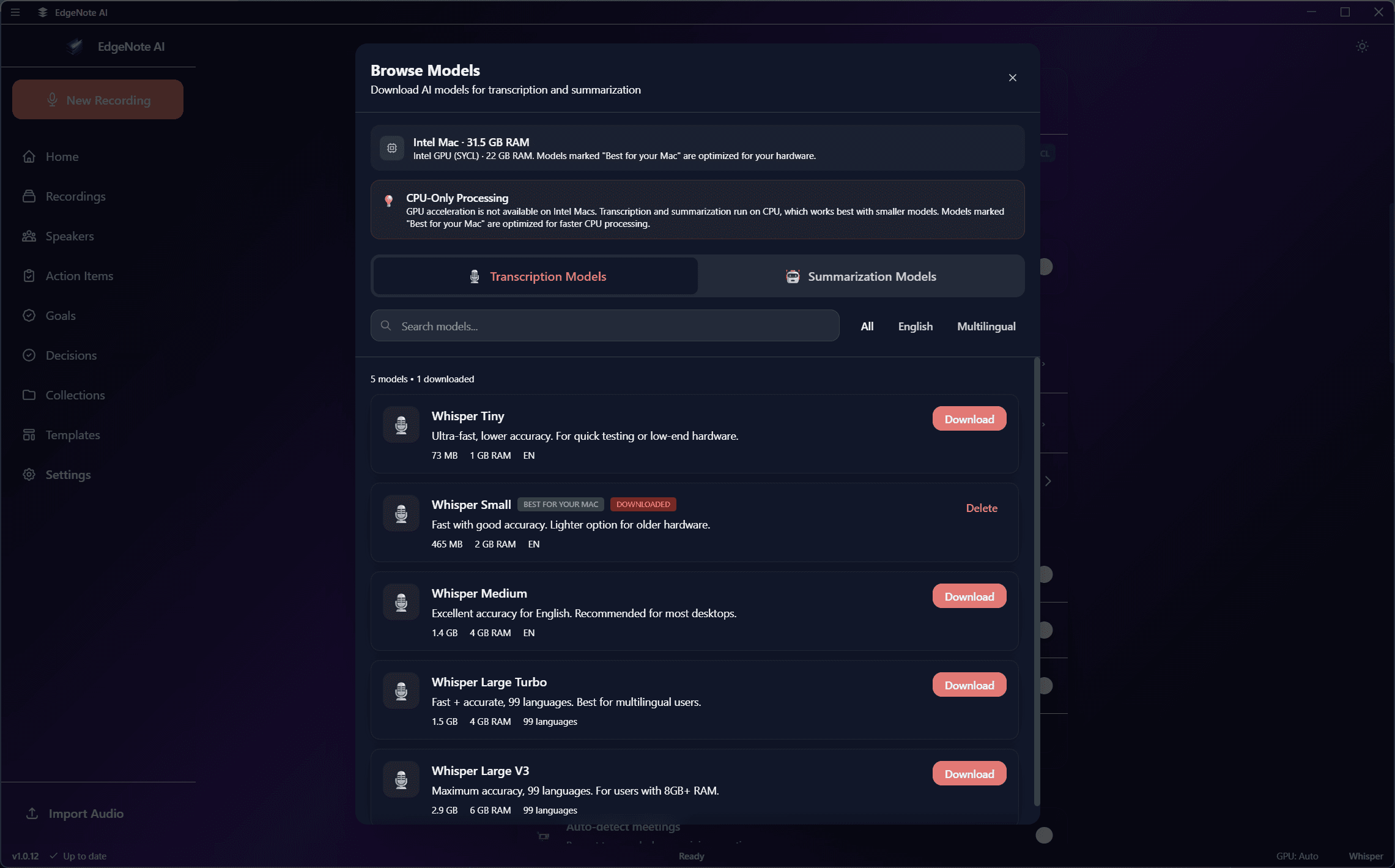 Custom Model Management